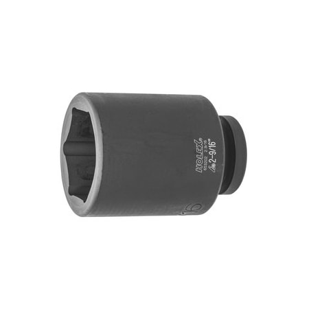 Holex Impact Socket, 1 inch Drive, 6 pt, Deep, 2-9/16 inch 653202 2.9/16